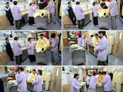 나눔장례지도사교육원 실물 입관 실습